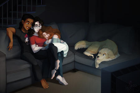 Painted illustration for Kaia